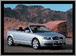 Srebrne, Audi A4, Cabrio