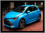 Toyota Corolla Hatchback, Domy, Niebieska, Ulica